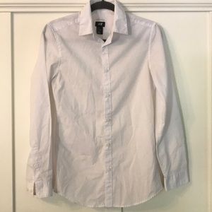 H&M white, slim fit button down